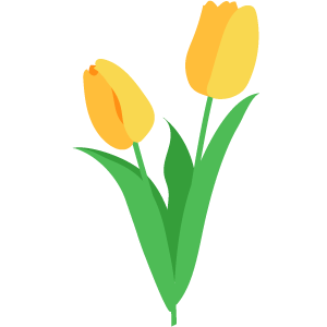チューリップの花のイラスト | 無料イラスト素材集｜Lemon