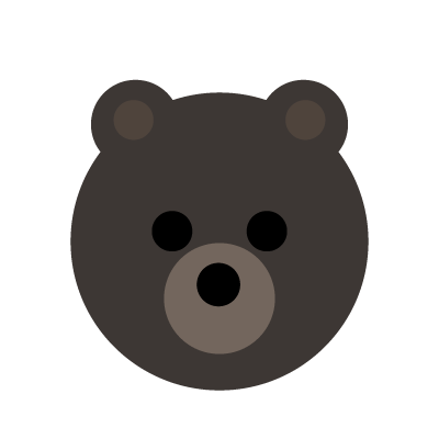 動物のイラスト　クマ