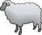 動物のイラスト　羊