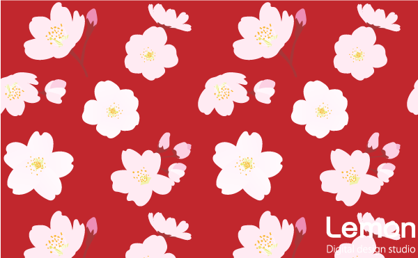 桜の花のパターン